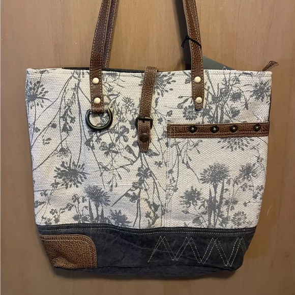 Myra Bag Bags Myra Canvas Tote Bag Leather Myra Bags Tote Bags